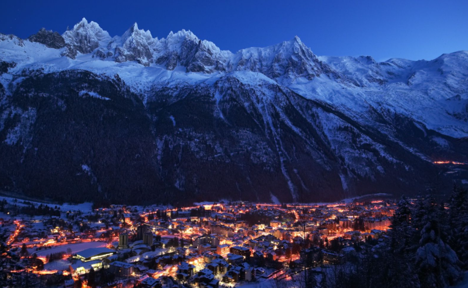 Chamonix is one of the world famous ski resorts located in the Mont Blanc mountains of France
