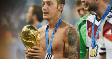 Mesut Ozil football player tattoos