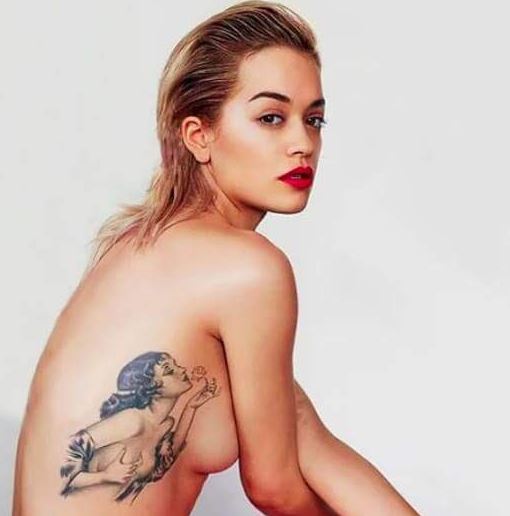 Rita Ora’s Tattoo is a woman named Rosetta