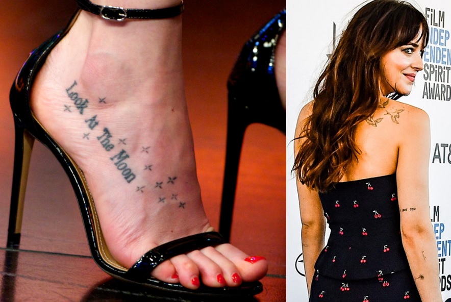 Dakota Johnson Foot Tattoos