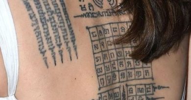Tattoos of Angelina Jolie Photos