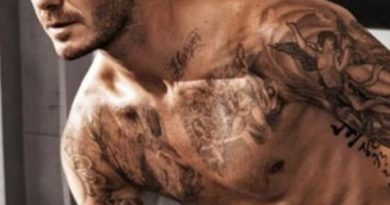 David Beckham tattoos photos