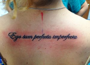 Lera Kudryavtseva Back Tattoo